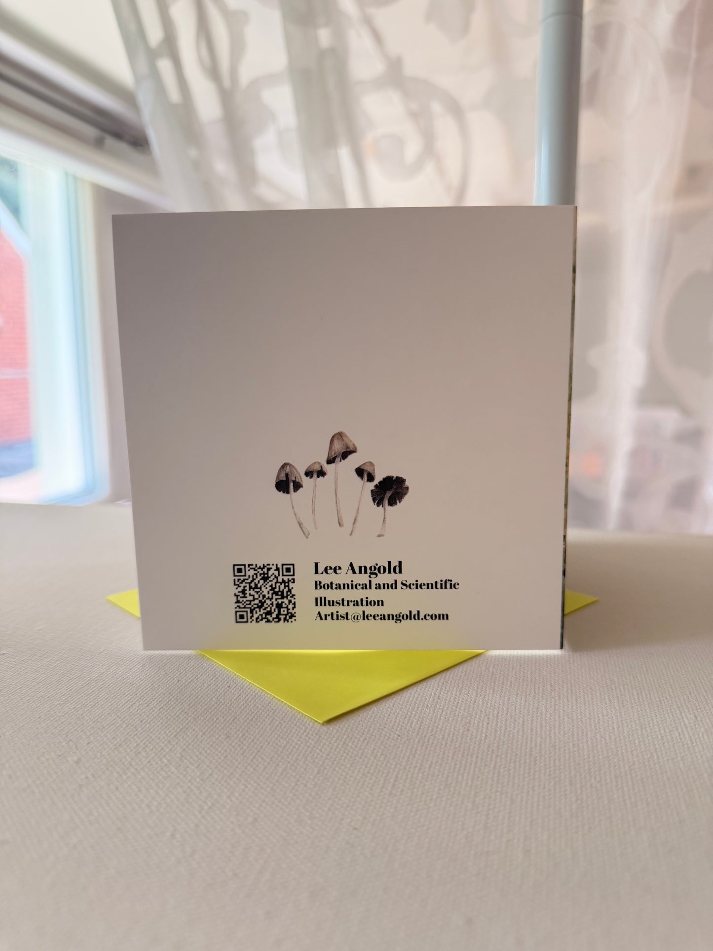 Blank Occasion Card Rainy Day Fireflies